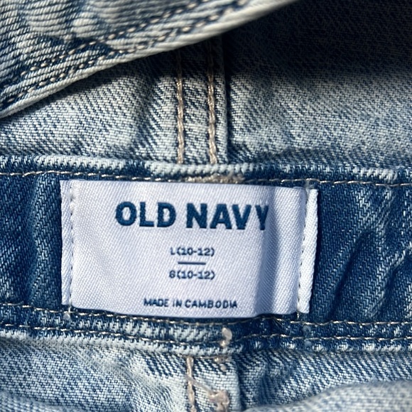 Old Navy girls distressed denim jumper - Picture 2 of 6